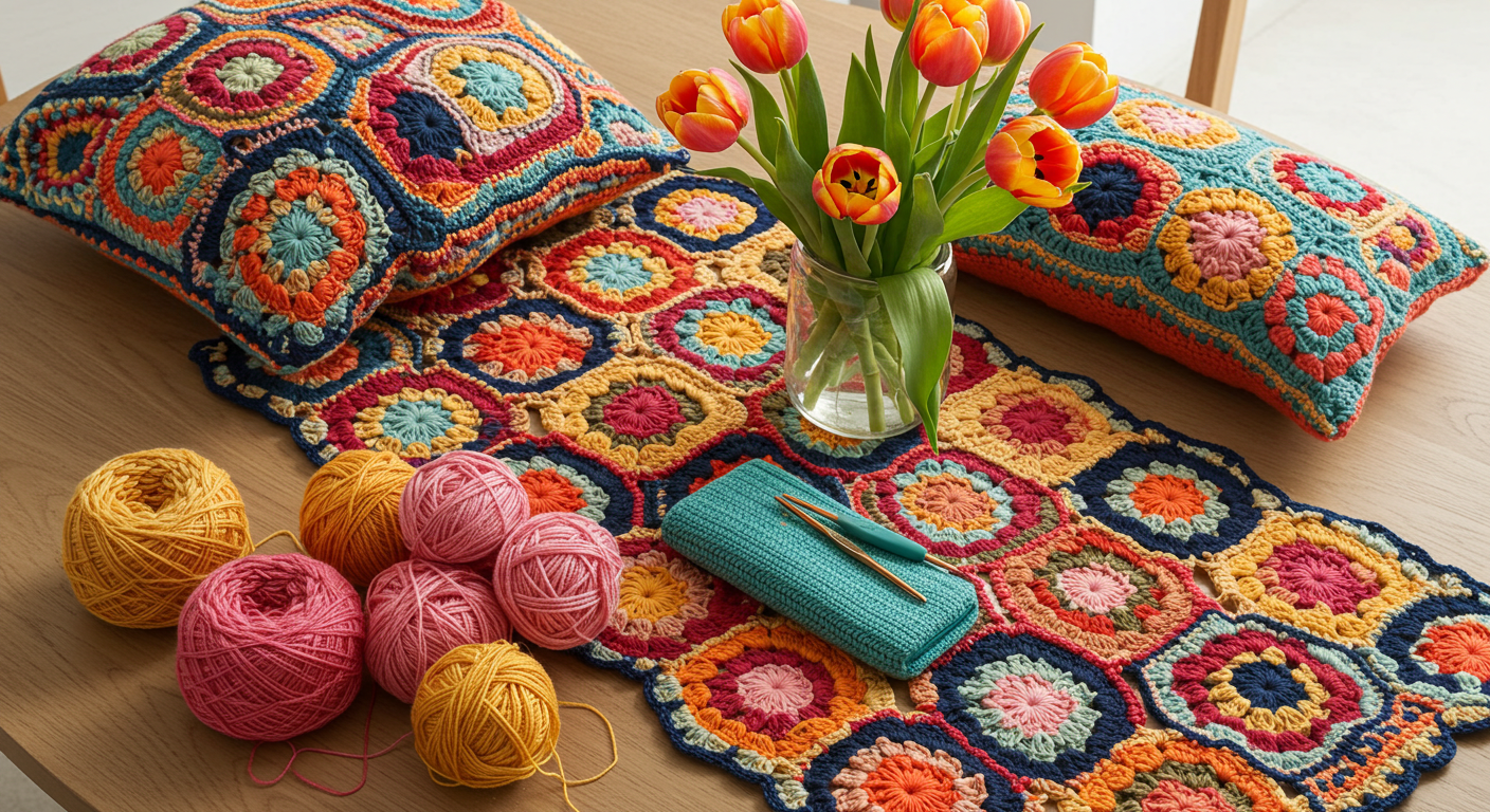 persian tiles crochet pattern free