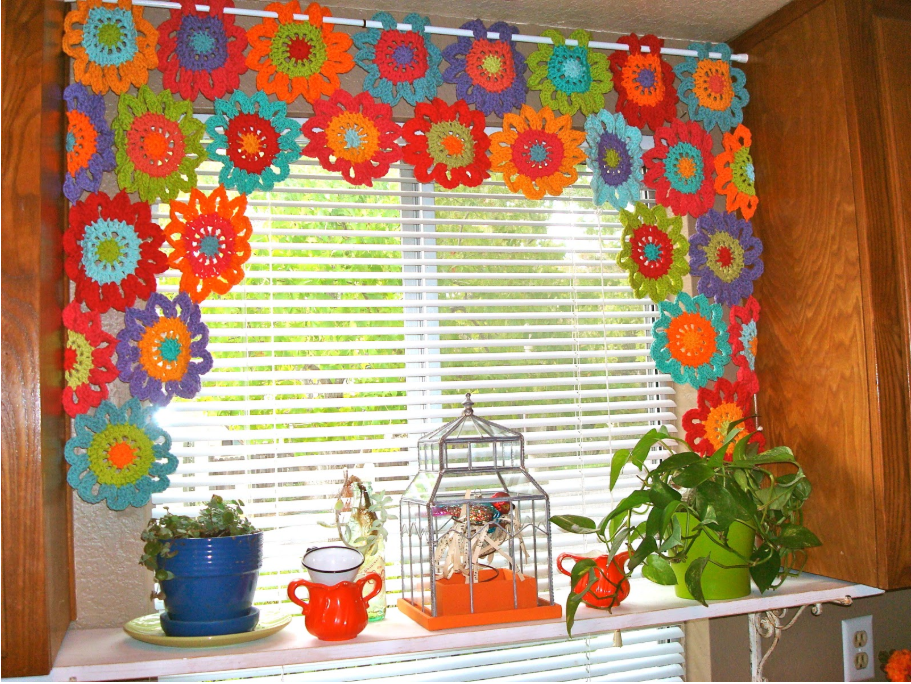 free crochet flower curtain pattern,simple crochet flower curtain pattern,easy crochet flower curtain pattern,free crochet curtain patterns,crochet curtains patterns free pdf,boho crochet curtain pattern
