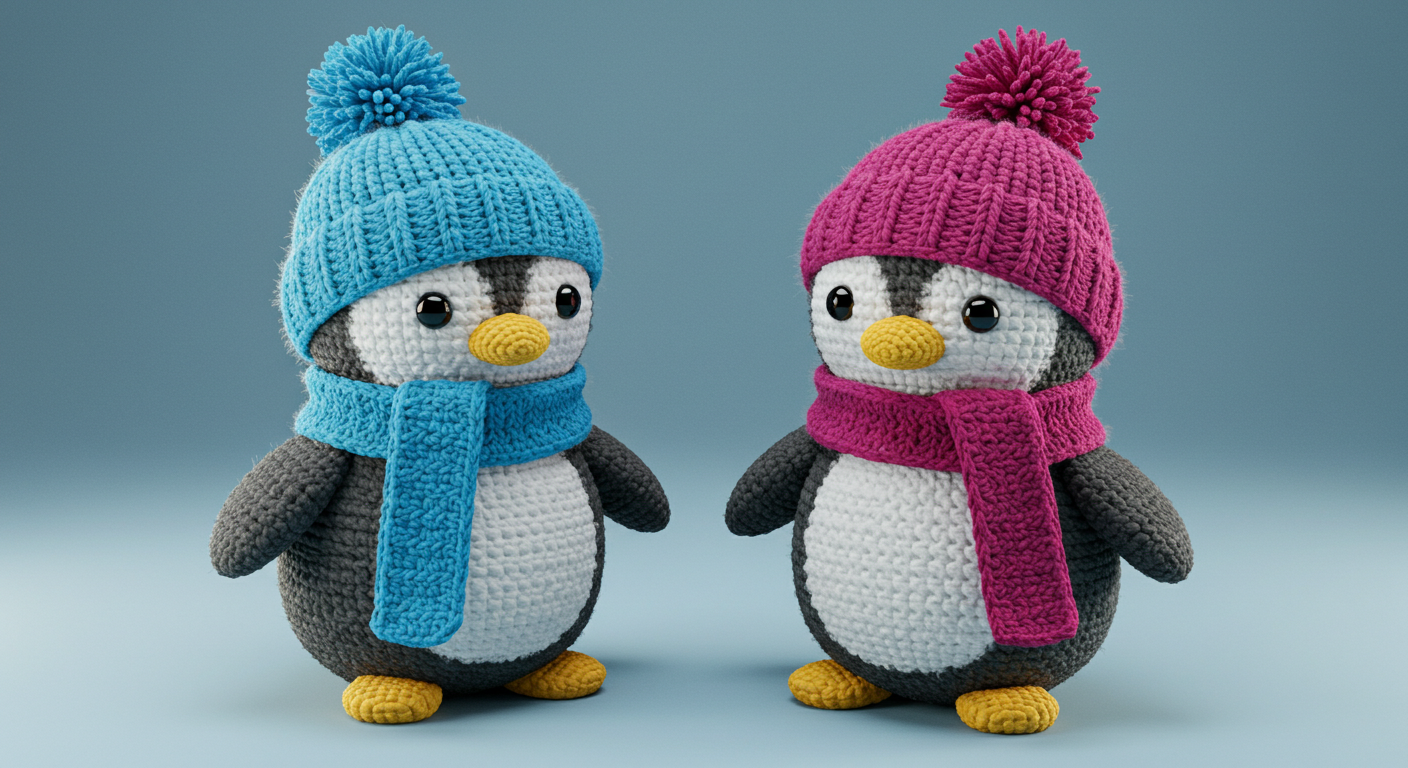 free penguin crochet pattern