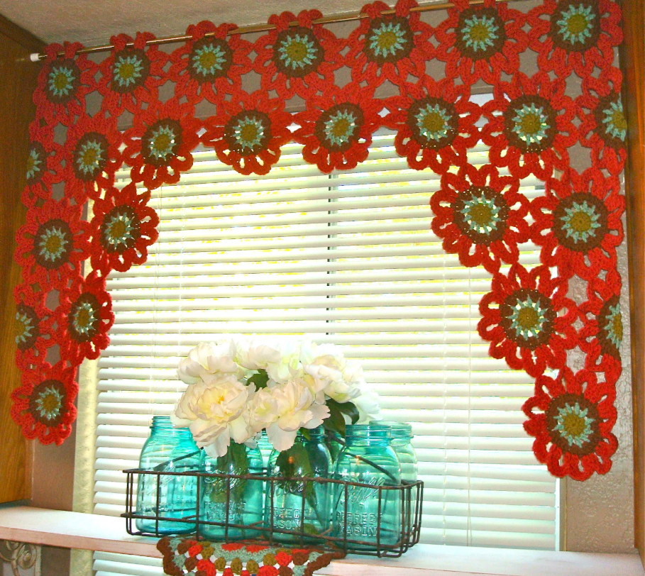 free crochet flower curtain pattern,simple crochet flower curtain pattern,easy crochet flower curtain pattern,free crochet curtain patterns,crochet curtains patterns free pdf,boho crochet curtain pattern