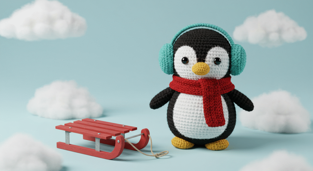 free penguin crochet pattern