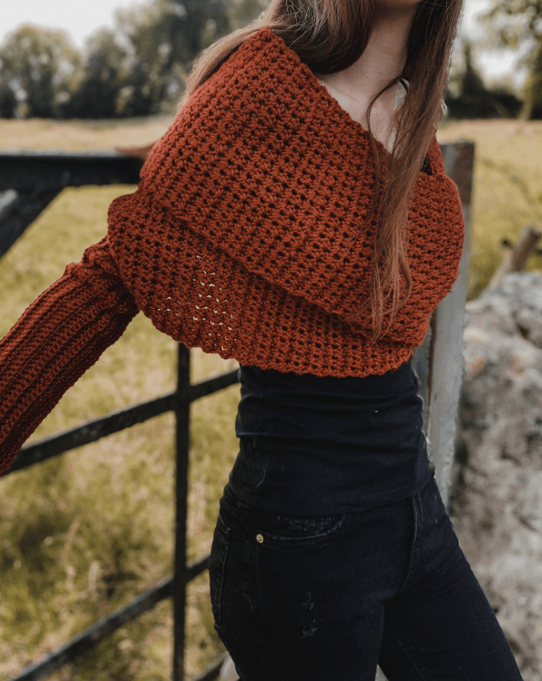sweater scarf crochet pattern